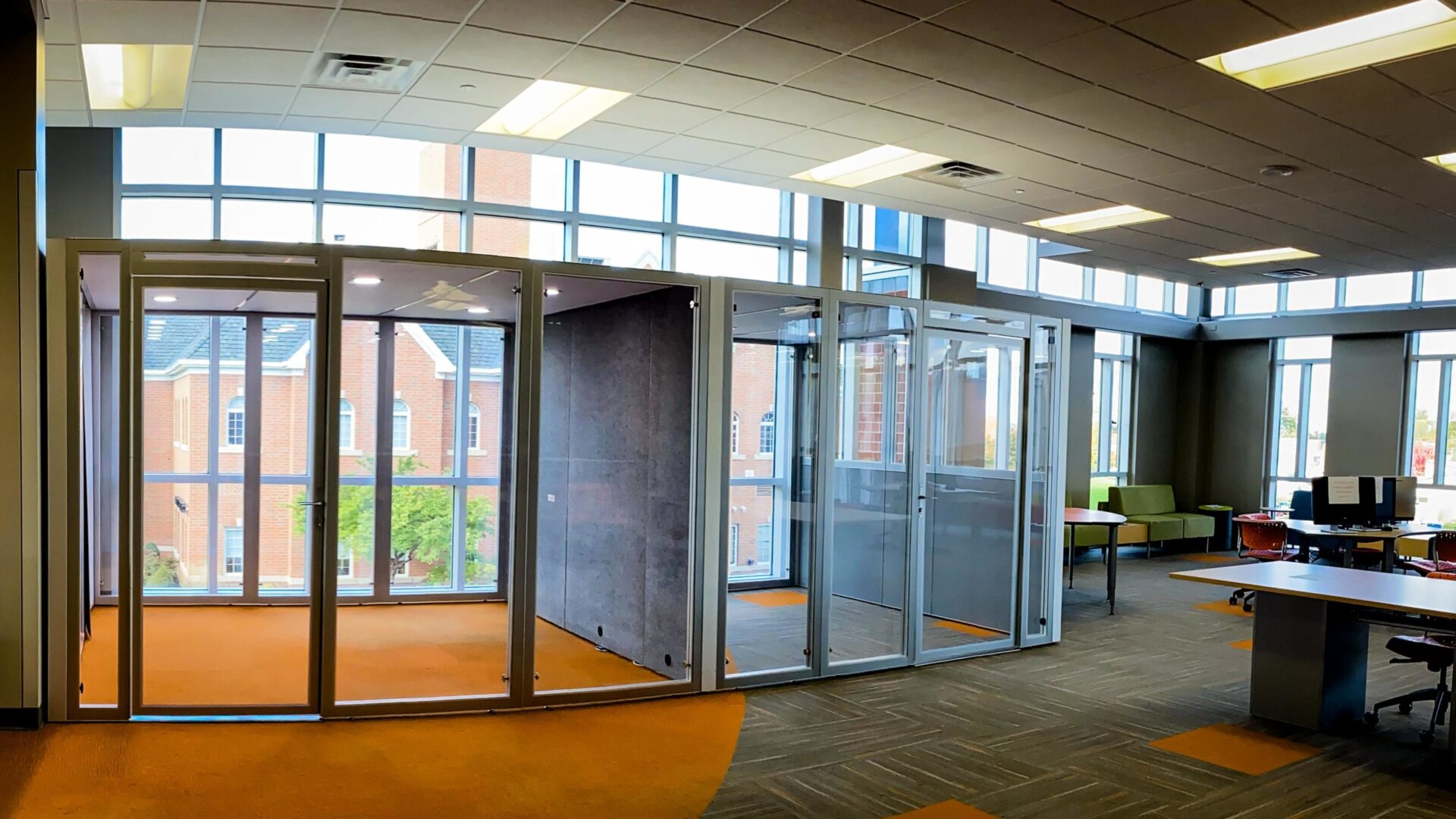 YOURspace study pods at Indiana Tech library