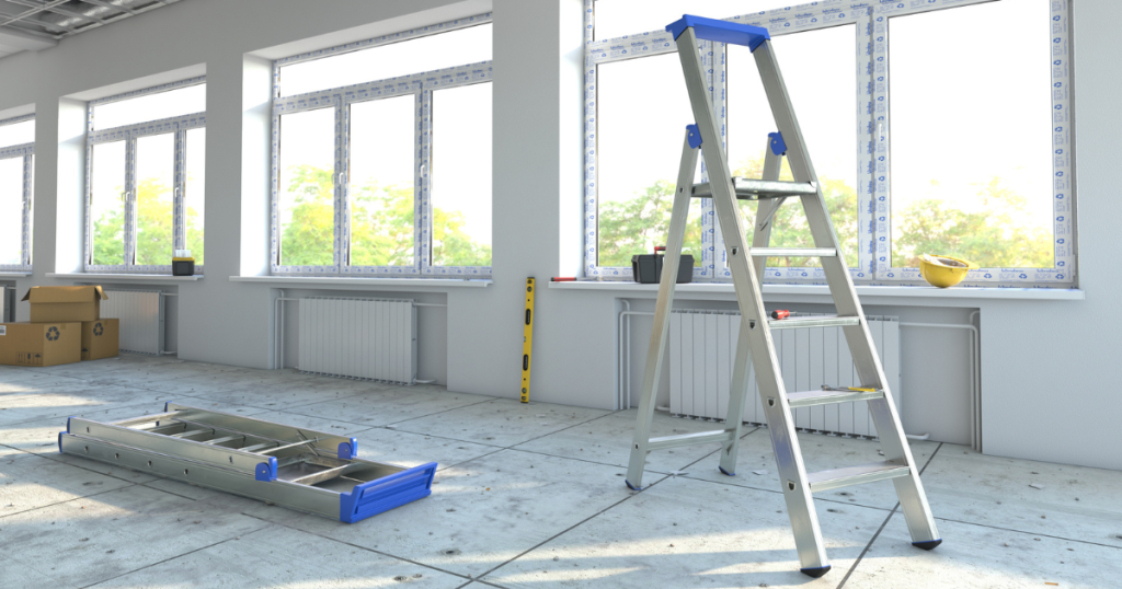 Office space undergoing renovation