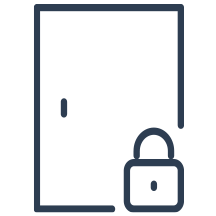 closed door icon